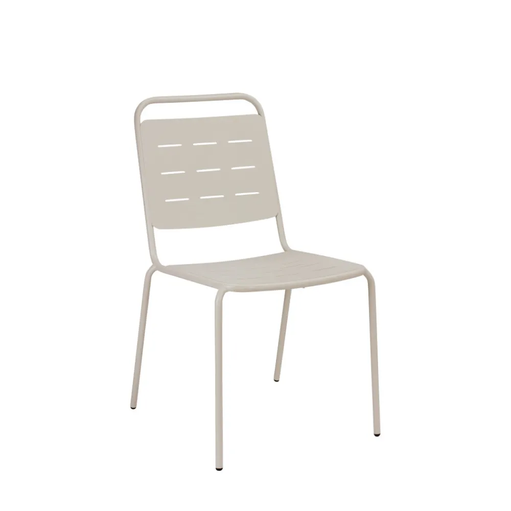Drawer ARIA Lot de 4 chaises de jardin en métal