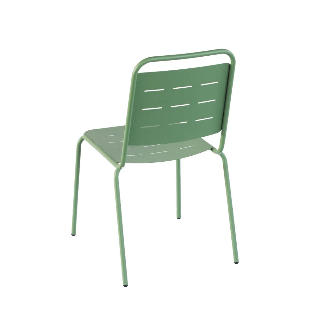 Drawer ARIA Lot de 4 chaises de jardin en métal