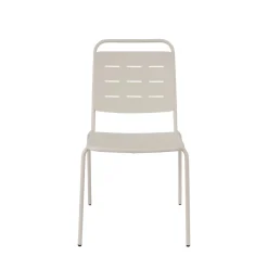 Drawer ARIA Lot de 4 chaises de jardin en métal
