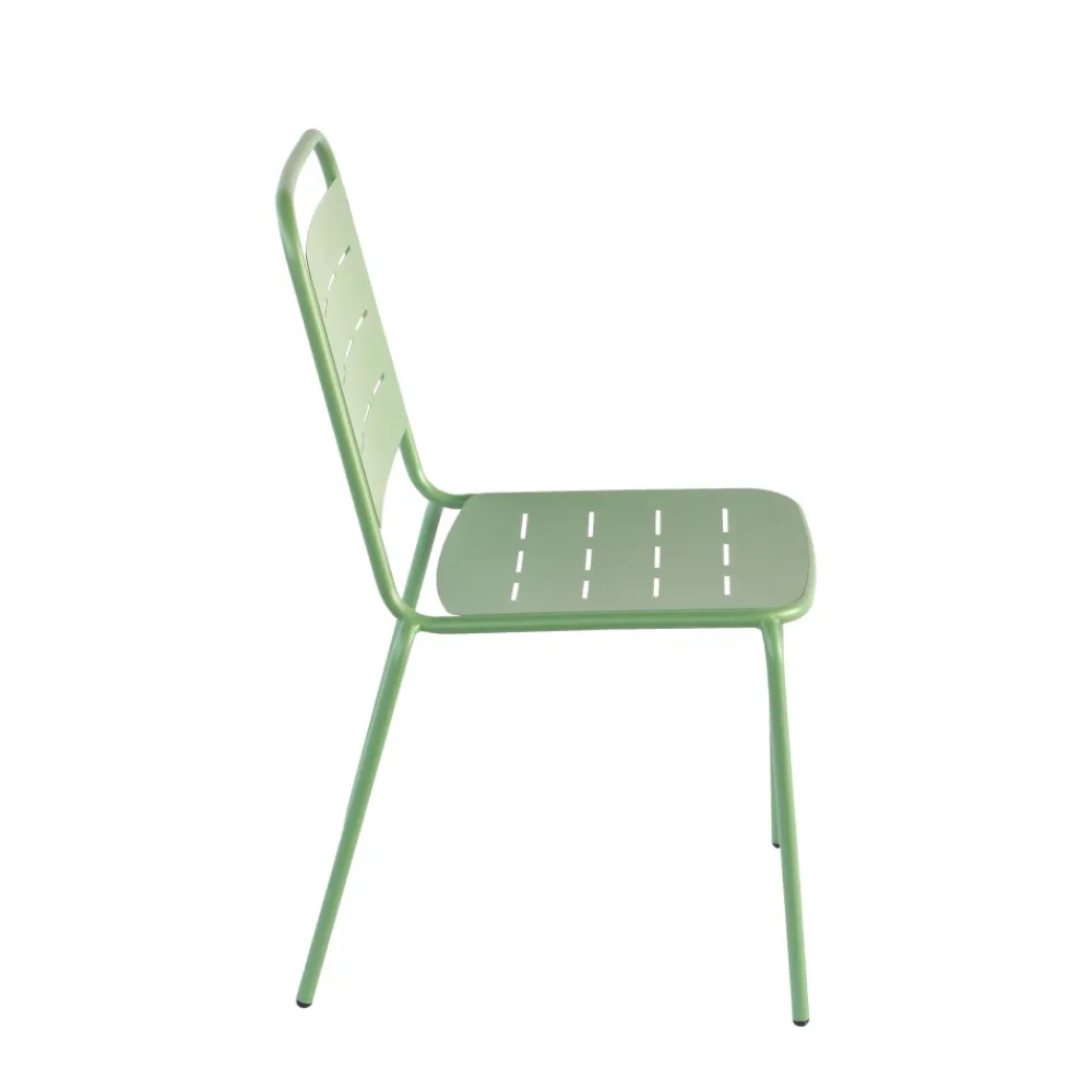 Drawer ARIA Lot de 4 chaises de jardin en métal