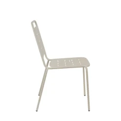 Drawer ARIA Lot de 4 chaises de jardin en métal