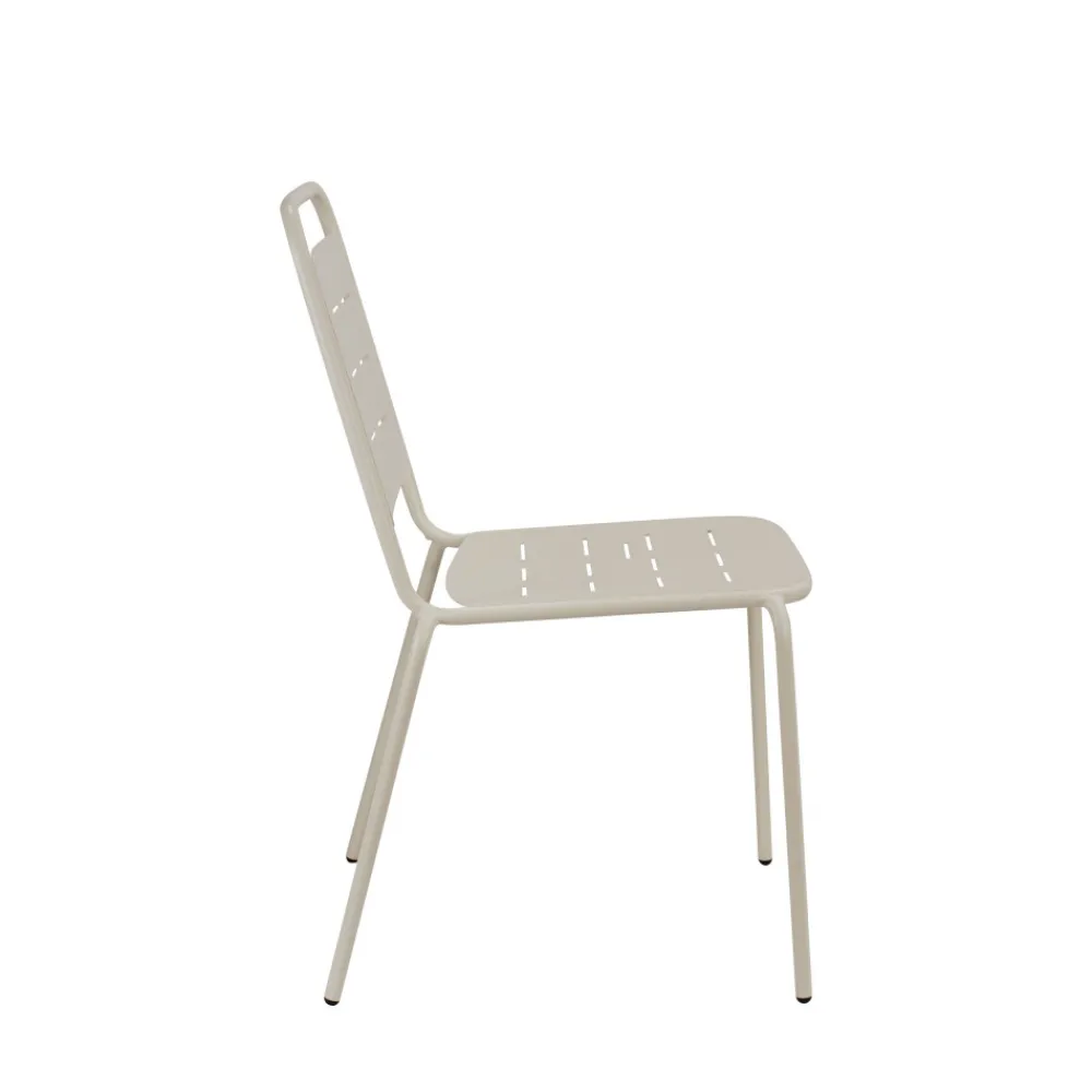 Drawer ARIA Lot de 4 chaises de jardin en métal