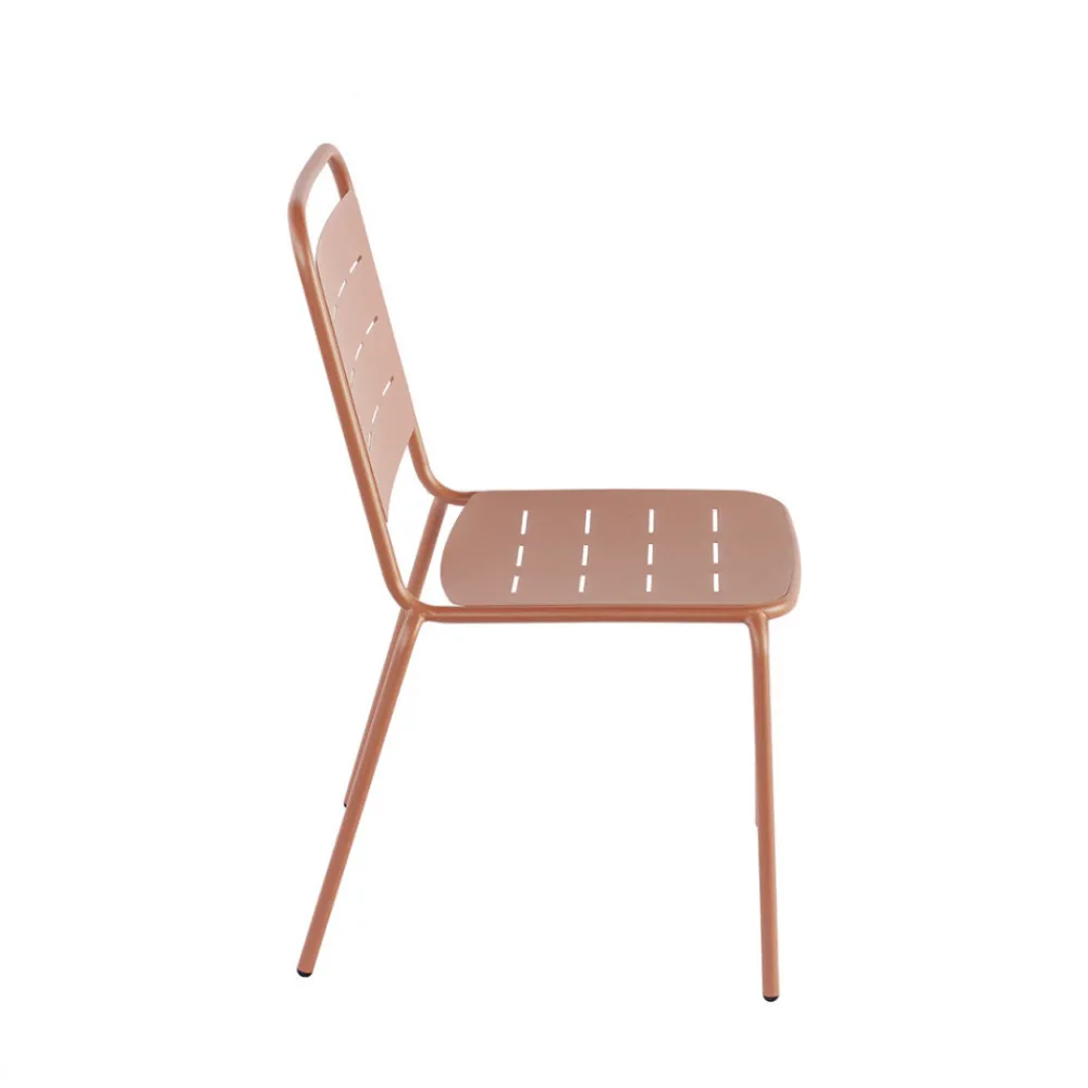 Drawer ARIA Lot de 4 chaises de jardin en métal