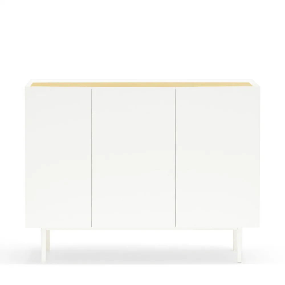 Teulat ARISTA Buffet en bois 3 portes 3 tiroirs L110cm
