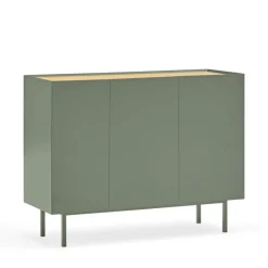 Teulat ARISTA Buffet en bois 3 portes 3 tiroirs L110cm