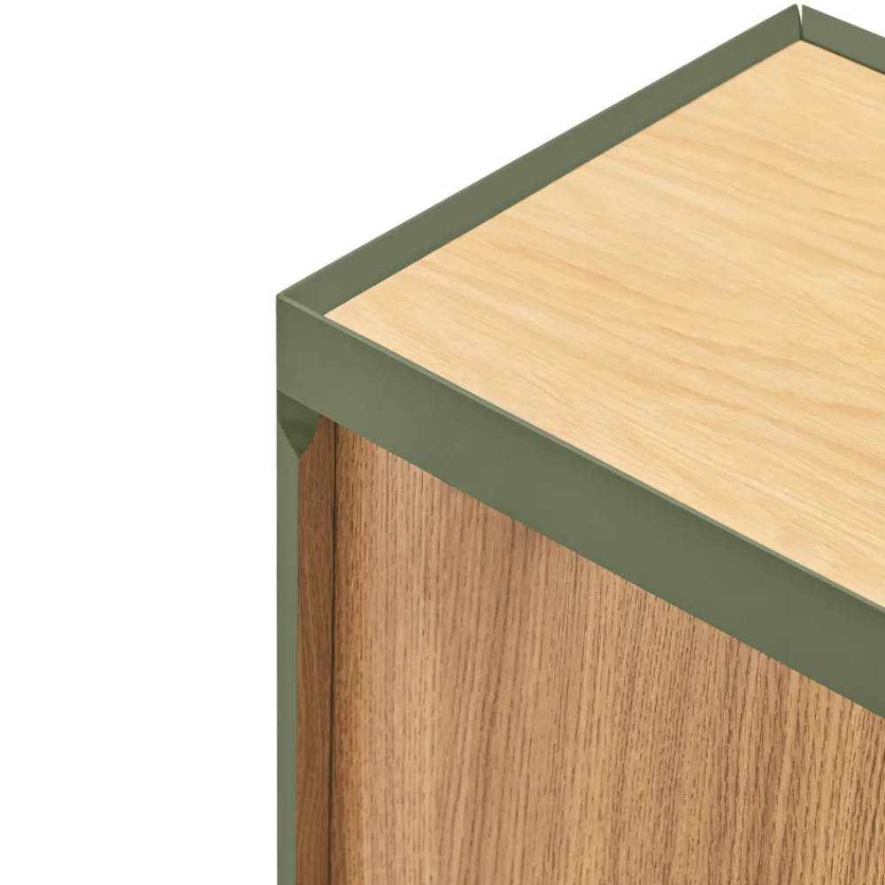 Teulat ARISTA Buffet en bois 3 portes 3 tiroirs L110cm