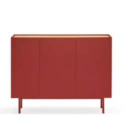 Teulat ARISTA Buffet en bois 3 portes 3 tiroirs L110cm