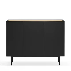 Teulat ARISTA Buffet en bois 3 portes 3 tiroirs L110cm