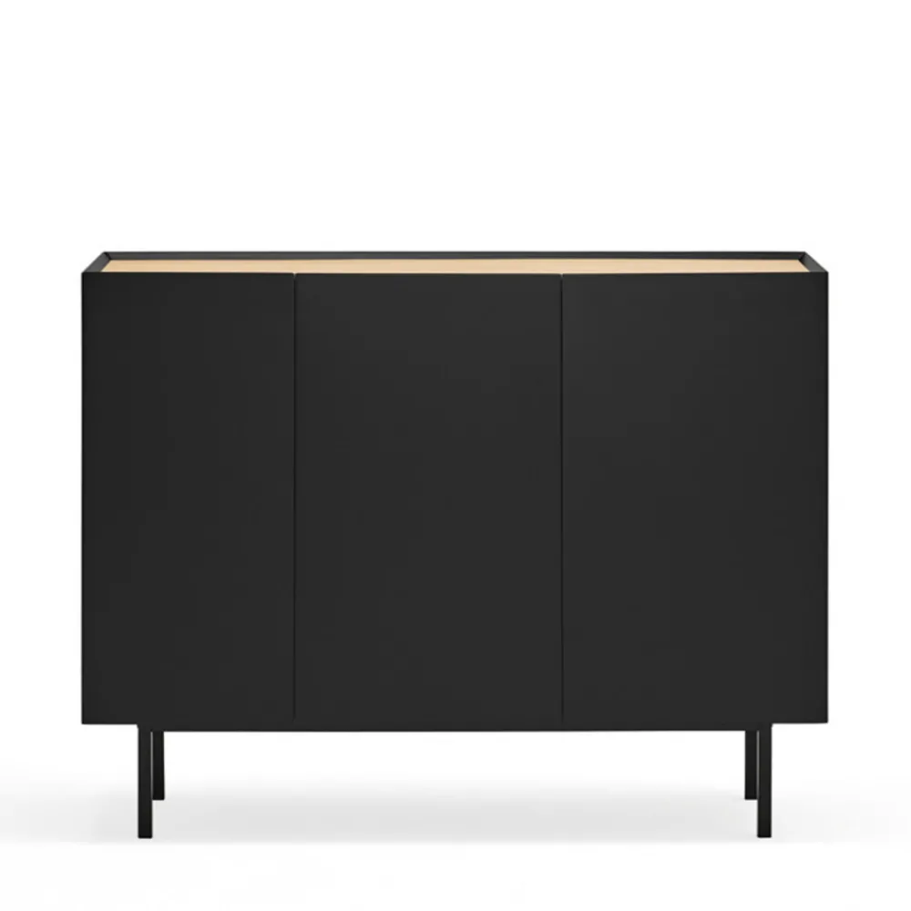 Teulat ARISTA Buffet en bois 3 portes 3 tiroirs L110cm