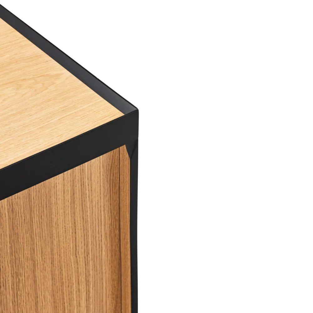 Teulat ARISTA Buffet en bois 3 portes 3 tiroirs L110cm