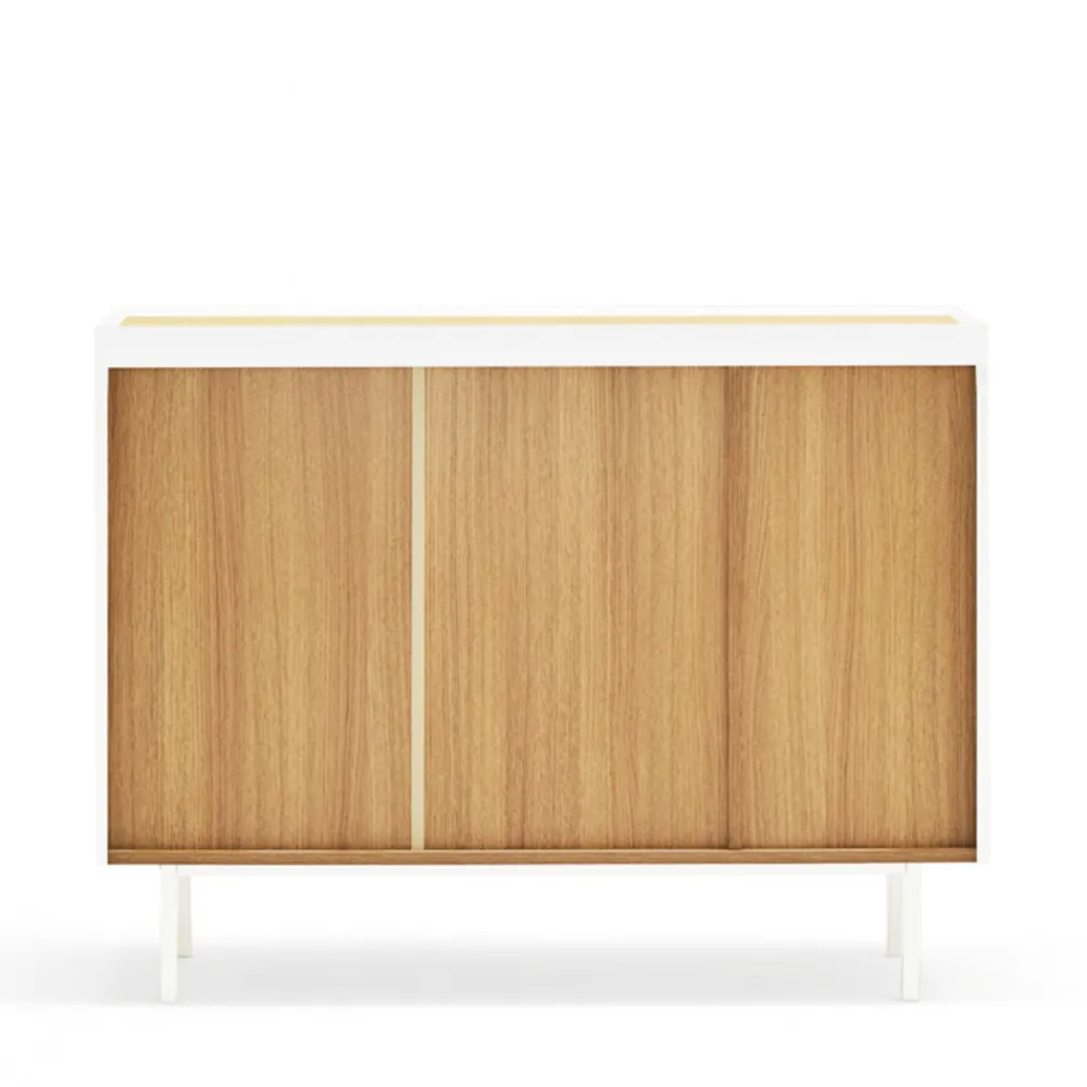 Teulat ARISTA Buffet en bois 3 portes 3 tiroirs L110cm