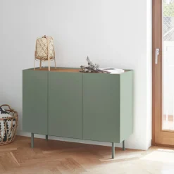 Teulat ARISTA Buffet en bois 3 portes 3 tiroirs L110cm
