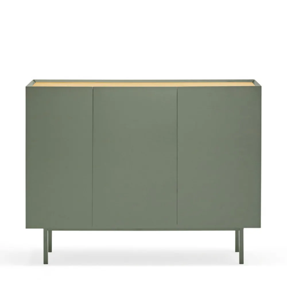 Teulat ARISTA Buffet en bois 3 portes 3 tiroirs L110cm