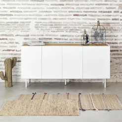 Teulat ARISTA Buffet en bois 4 portes 3 tiroirs L165cm