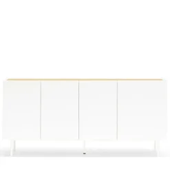 Teulat ARISTA Buffet en bois 4 portes 3 tiroirs L165cm