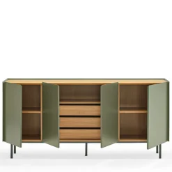 Teulat ARISTA Buffet en bois 4 portes 3 tiroirs L165cm