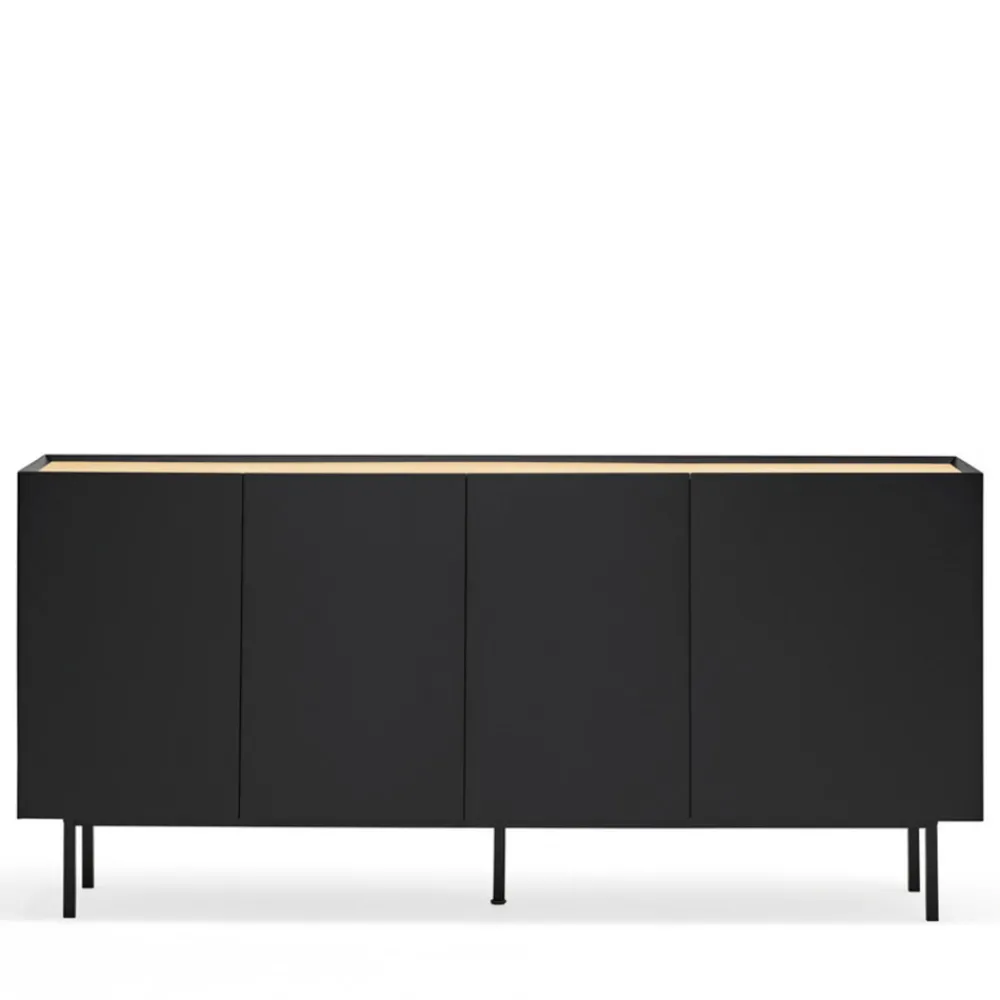 Teulat ARISTA Buffet en bois 4 portes 3 tiroirs L165cm