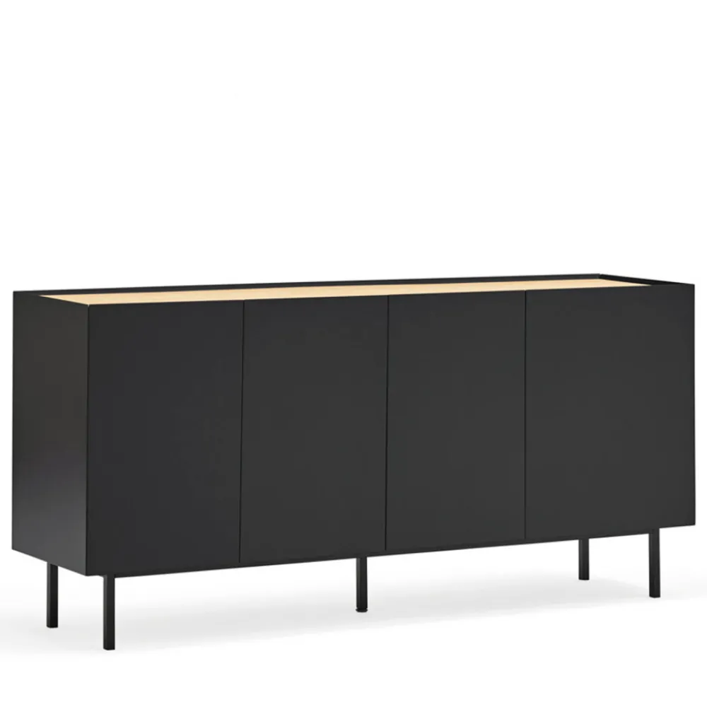Teulat ARISTA Buffet en bois 4 portes 3 tiroirs L165cm