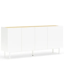 Teulat ARISTA Buffet en bois 4 portes 3 tiroirs L165cm