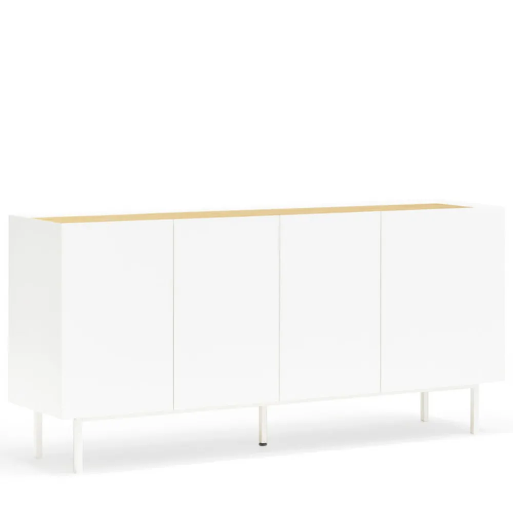 Teulat ARISTA Buffet en bois 4 portes 3 tiroirs L165cm
