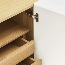 Teulat ARISTA Buffet en bois 4 portes 3 tiroirs L165cm