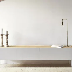 Teulat ARISTA Meuble TV en bois 1 porte 2 tiroirs L180cm
