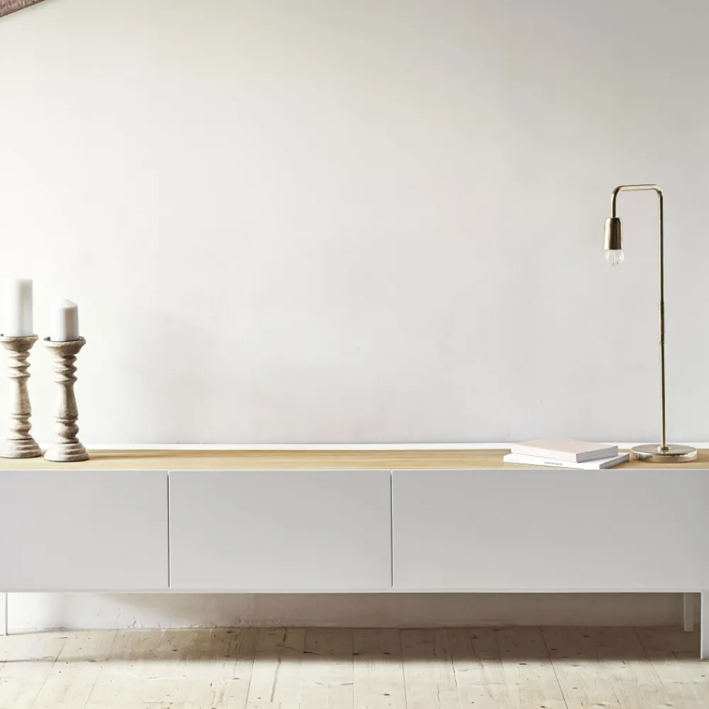 Teulat ARISTA Meuble TV en bois 1 porte 2 tiroirs L180cm