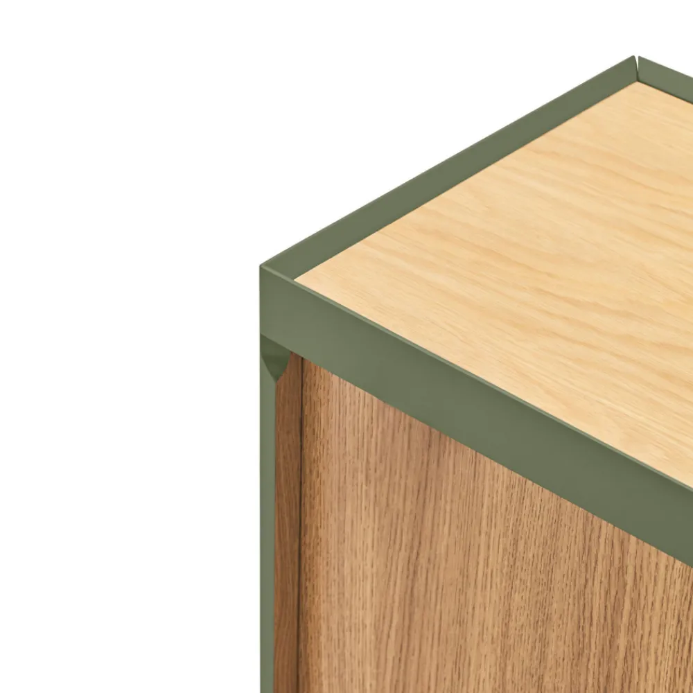 Teulat ARISTA Meuble TV en bois 1 porte 2 tiroirs L180cm
