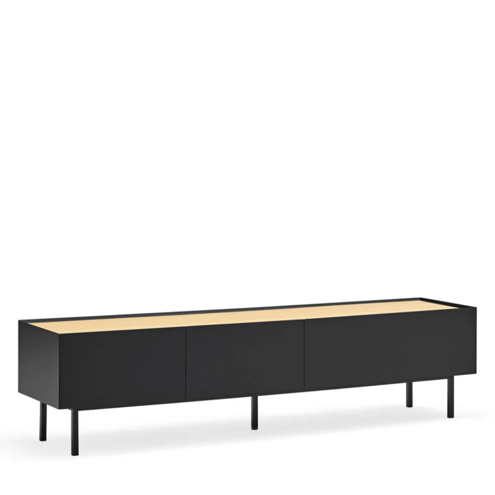 Teulat ARISTA Meuble TV en bois 1 porte 2 tiroirs L180cm