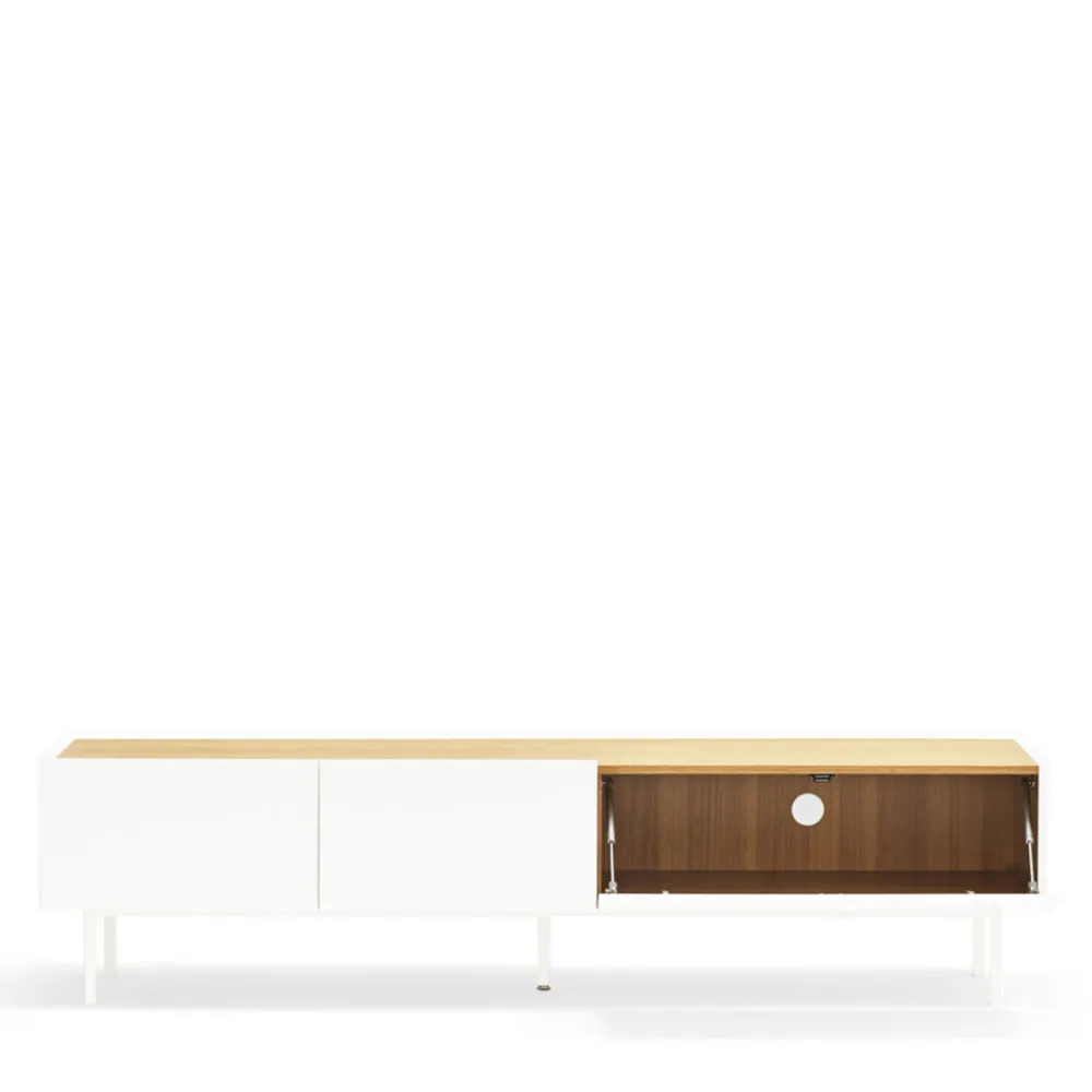 Teulat ARISTA Meuble TV en bois 1 porte 2 tiroirs L180cm