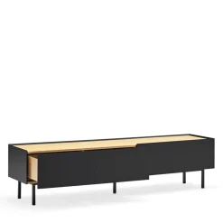 Teulat ARISTA Meuble TV en bois 1 porte 2 tiroirs L180cm