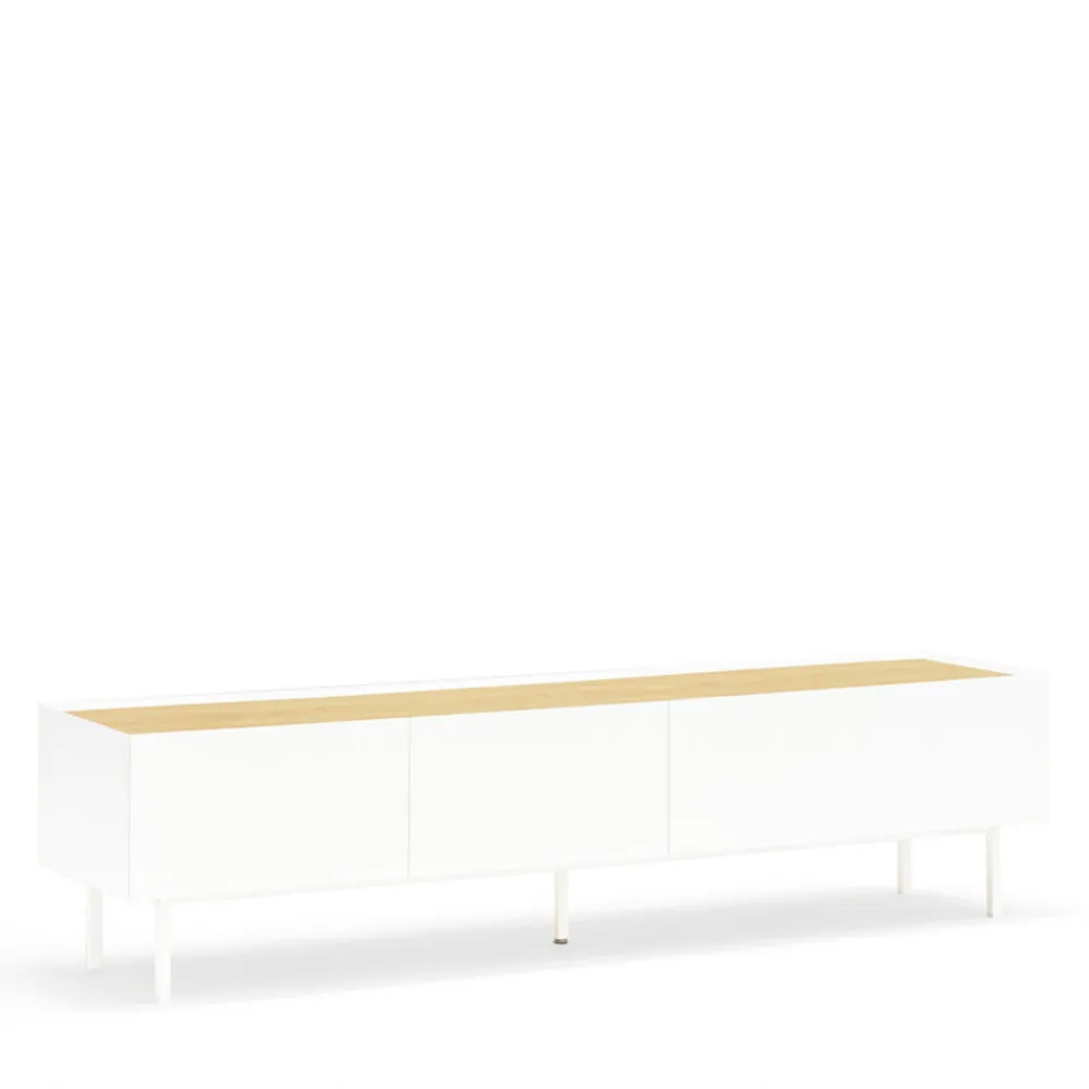 Teulat ARISTA Meuble TV en bois 1 porte 2 tiroirs L180cm