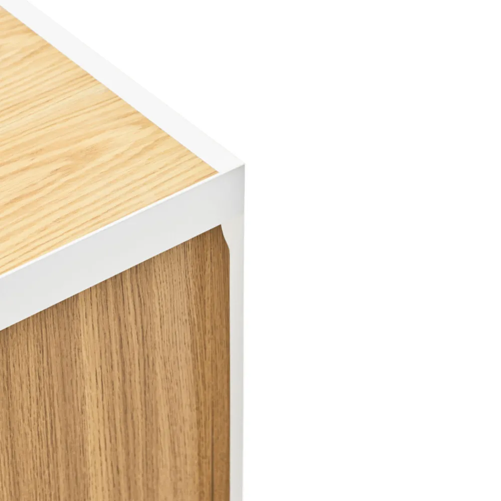 Teulat ARISTA Meuble TV en bois 1 porte 2 tiroirs L180cm