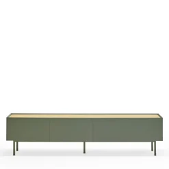 Teulat ARISTA Meuble TV en bois 1 porte 2 tiroirs L180cm