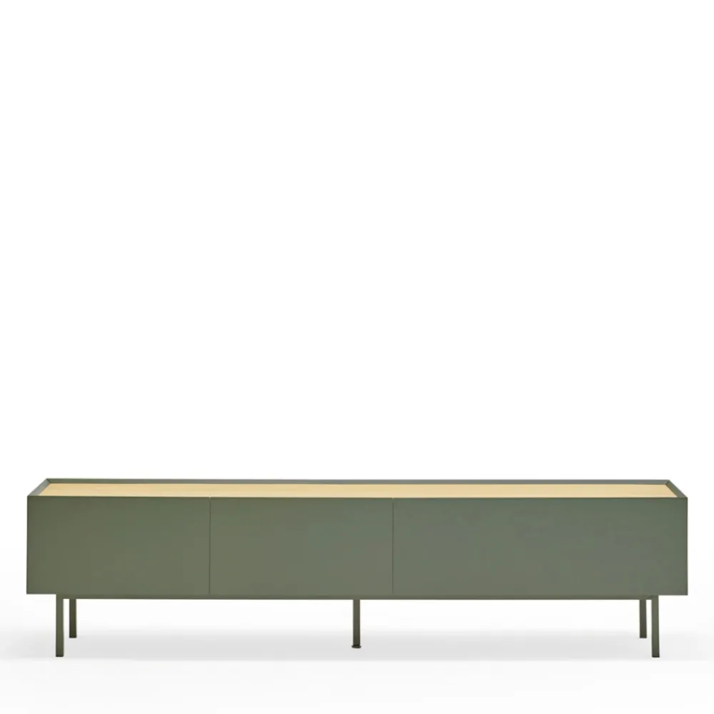 Teulat ARISTA Meuble TV en bois 1 porte 2 tiroirs L180cm