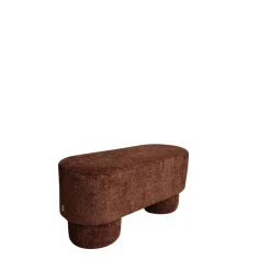 Drawer ARLO Banc arrondie en tissu bouclette L92cm