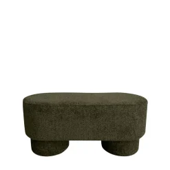 Drawer ARLO Banc arrondie en tissu bouclette L92cm
