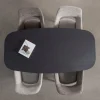 Woood ARROS Table à manger extensible ovale 8 à 10 personnes en bois et métal