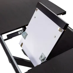 Woood ARROS Table à manger extensible ovale 8 à 10 personnes en bois et métal