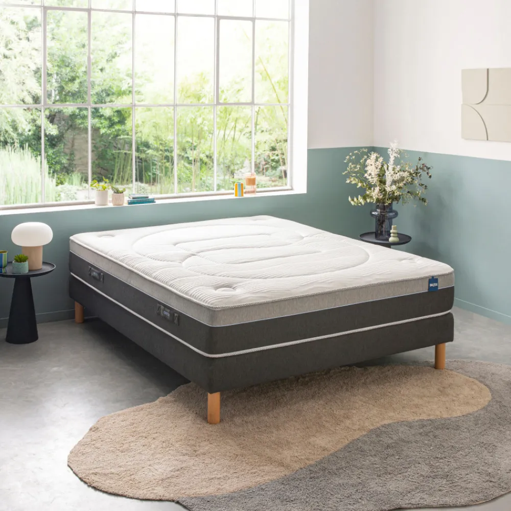 Bultex ASTRION Matelas à ressorts mousse mémoire de forme, accueil enveloppant