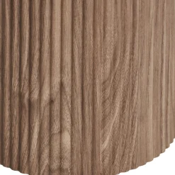 House Nordic ATHENS Console aux bords arrondis effet marbre et bois L120cm