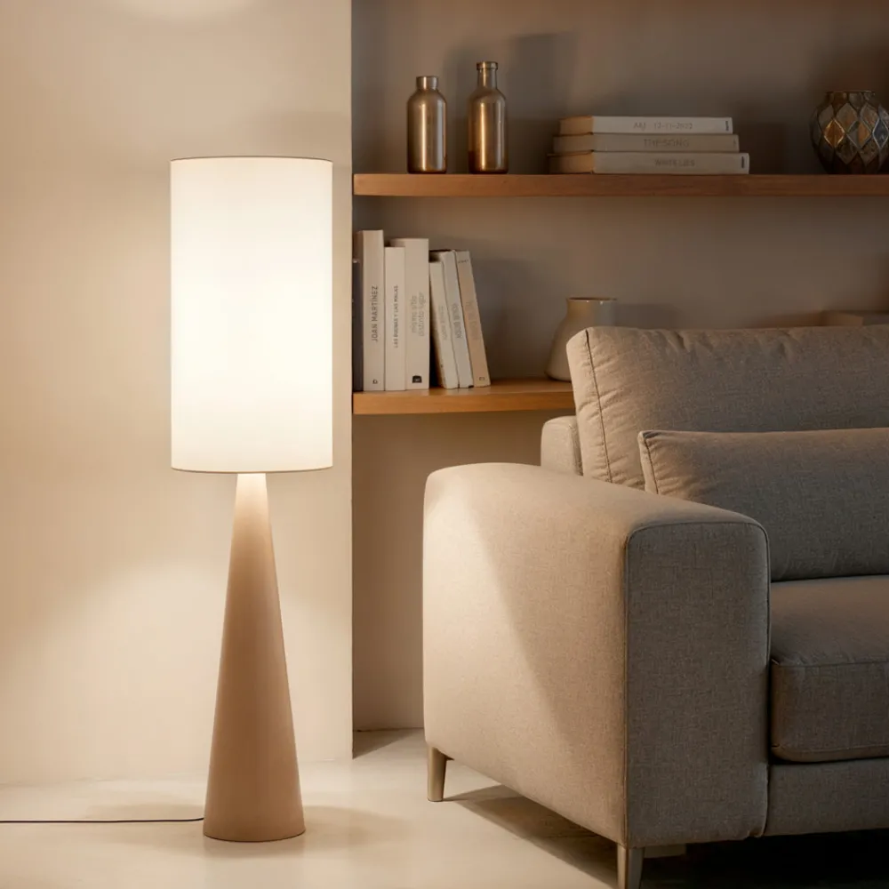 Drawer AXIS Lampadaire en métal et tissu H130cm