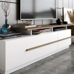 Drawer AXIS Meuble TV 2 portes en bois L180cm
