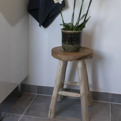 House Nordic BADIA Tabouret en teck H45cm