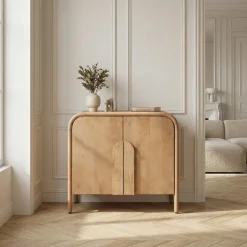 Drawer BALI Buffet 2 portes en bois massif L90cm