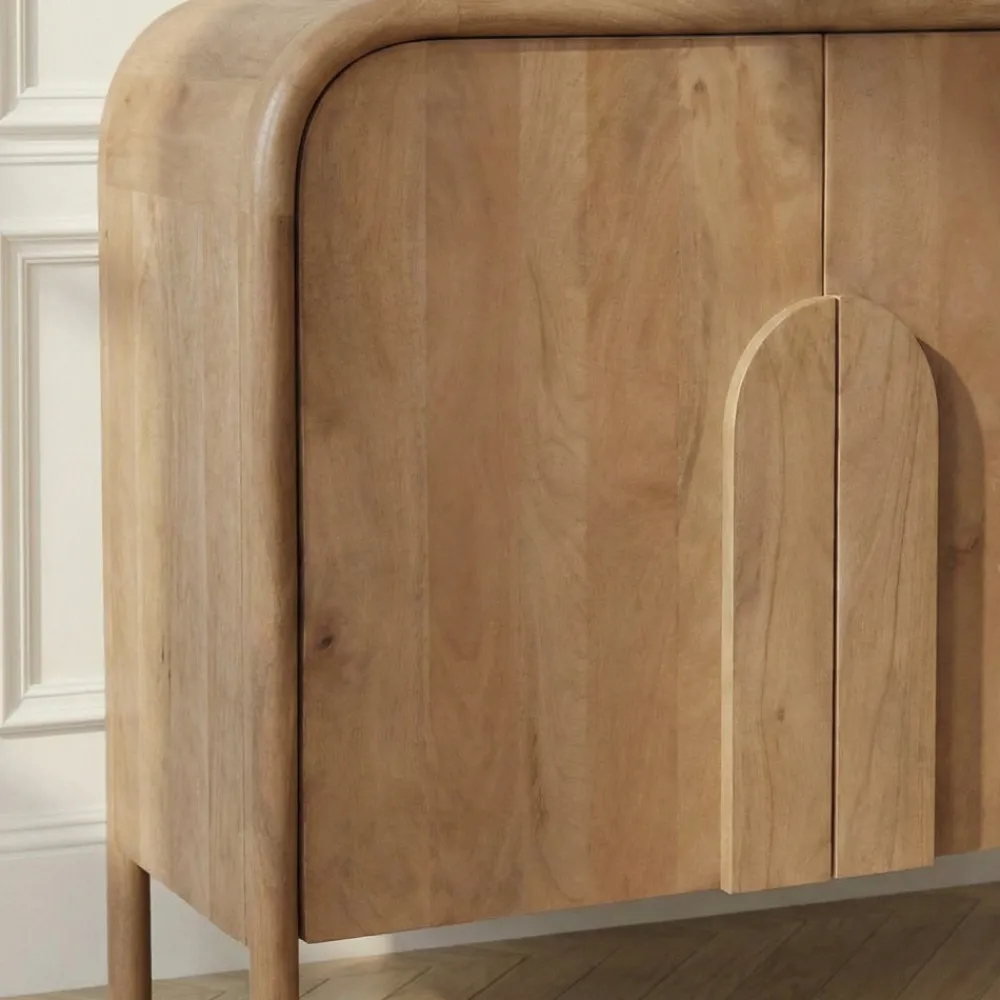 Drawer BALI Buffet 2 portes en bois massif L90cm