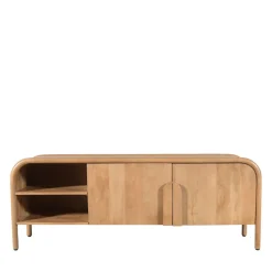 Drawer BALI Meuble TV 2 portes en bois massif L150cm