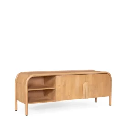 Drawer BALI Meuble TV 2 portes en bois massif L150cm
