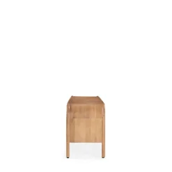 Drawer BALI Meuble TV 2 portes en bois massif L150cm