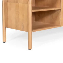 Drawer BALI Meuble TV 2 portes en bois massif L150cm